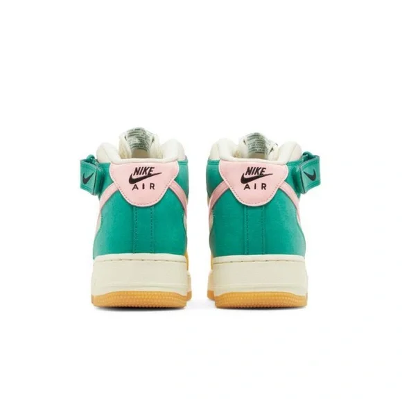 Nike Air Force 1 Mid NH Coconut Milk/Bleached Coral Mn Vivid Sulfur Rush Orange - Picture 7 of 16